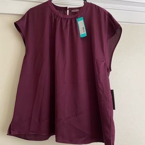 Textured Burgundy Blouse from Stitch Fix.